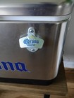 Corona Beer 54 Quart Steel Belted Coleman Cooler Icebox Chest Bottle Opener 