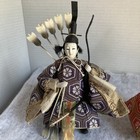 Japanese Vntg  Hiina-zuijin Guardian Samurai Dolls   Set Of 2   6    Tall 