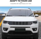 Compatible With Compass 2017-2020  7pcs Front Grille Inserts Grill Cover Exte