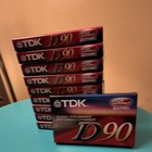 New Tdk Blank Audio Cassette Tape Tdk D90 Iec I Type 1 Factory Sealed