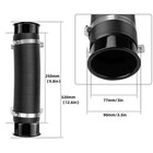 76mm Ram Cold Air Intake Pipe Tube Hose Duct Flexible Induction Turbo Inlet Kit