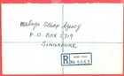 Malaysia Malaya 10c X 3 Kedah Tiger On Alor Star Registered Cover Singapore 1960
