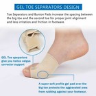2 4pcs Valgus Big Toe Bunion Straightener Splint Corrector Pain Relief Foot Care