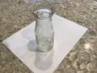 Vintage 1 2 Pint Milk Bottle Marked 400 Heavy Glass