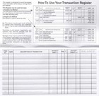 12 Checkbook Transaction Registers 2025-2026-2027 Calendars Check Book Bank    