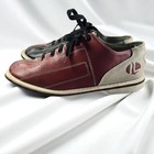 Linds World Impex Bowling Shoes Men s Red Black Leather Lace Up Retro Size 8 9