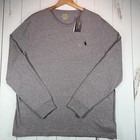 Polo Ralph Lauren Long Sleeve T-shirt Mens Xl Custom Slim Fit Gray New  69 50