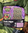 Teenage Mutant Ninja Turtles Green Plush Throw Blanket 50x70 Nickelodeon Nwt