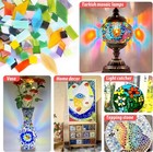Mosaic Glass Pieces Tiles For Adults  Latiiz 320pcs Mixed Color Series 
