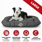 The Dog s Balls The Dogs Bed Waterproof Dog Bed For Large Dogs Grey Durable