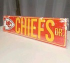 Kc Chiefs Dr  Street Sign  Tin Metal  6 x24   New