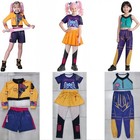Kids Girls Kpop Demon Hunters Cosplay Rumi Zoey Costume Outfits Fancy Dress Wigs