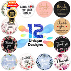 Thank You Small Stickers Rolls  2500pcs 1 Inch 1 Inch  Pink 