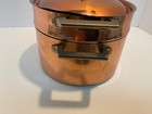 Vintage Paul Revere 1801 Copper Double Boiler 2 Qt Pot W  1 5 Qt Insert