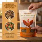 1lb Premium Worm   Garden Blend Treat Dried Mealworms Bsfl Veggies For Chickens