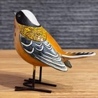 Hand Carved Bird Figurine Painted Wooden Style Spanish Decor 5   Tabletop Bird