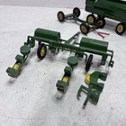 Vintage John Deere 494a 4 Row Planter   Wagon Lot Ertl Die Cast Farm Toy Parts