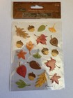Harvest Handmade Thanksgiving Stickers - Fall Leaves   Acorns - New In Package