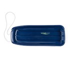 Lucky Bums Kids 48 Inch Plastic Snow Toboggan Sled With Pull Rope  Blue  3 Pack 
