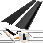  2 Pack  Kitchen Stove Counter Gap Cover  Silicone Heat Resistant 22  Black