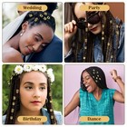 100 Pcs Gold Hair Jewelry Braid Gold Dreadlock Beads Hair Accessories Rings