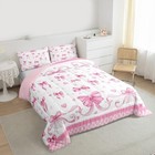  Pink Bowknot Kids Comforter Set Size Dreamy Princess Bedding Twin Multi P15