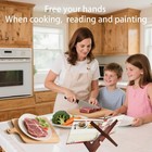 Cookbook Stand For Kitchen Counter Holds 600-page Books   Elegant Rustic Wooden