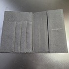 Burberry Black Canvas Passport And Card Holder Travel Folding 