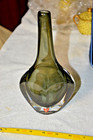 1950 s Nils Landberg Orrefors Smoke Sommerso Scandinavian Art Glass Bottle Vase