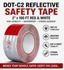 2 Inch X 100 Feet Dot-c2 Reflective Tape - Waterproof For Trailers  Cars  Trucks