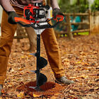 1 7kw 2-stroke 52cc Gas Powered  Engine Earth Auger Fence Post Hole Auger Digger
