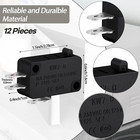 12 Pieces Microwave Oven Door Switch Replacement Part W10269458 W10727360 W10269