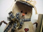 Lot Of 2 Snowman Wood Decor Items  Decoration Winter Christmas Decor
