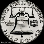 1956 Franklin Half Dollar Proof Uncirculated Gem Silver Coin From Us Mint Set