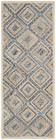 Safavieh Cape Cod Collection Runner Rug - 2 3 X 12   Natural   Blue  Handmade