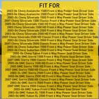 Seat Switch Driver Bezel Side For 2003-2007 Chevy Silverado 1500 Hd 2500 Hd 3500