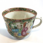 Replacemant Chinese Famille Rose Medallion Tea Cup 2  Tall  No Stamp No Saucer