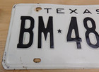 Vintage Original 1961 Texas License Plate Tag   Bm-4865