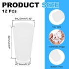 Solid Rubber Stoppers 7 8x12 5x22mm  12pcs Tapered Lab Seal Rubber Stopper White