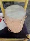  awesome  Vintage  Native American  Handmade Sm  Log Pow Wow Taos Drum  Nice  