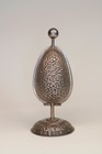 Antique Egg-form Perfume Container Silver  India 