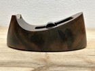 Vtg Scotch 3m Up To 3 4  Desctop Tape Dispenser Walnut Finish Made In Usa C-15