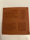 Stampin Up  Seasonal Sentiments Unmounted Rubber Stamps Set Of 4 New Rs1