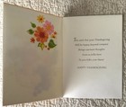 Unused Thanksgiving Basket House To Yours Vtg Greeting Card 1960s 1970s Norcross