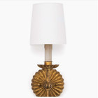 Regina Andrew Clove Single Wall Sconce  Antiqued Gold Leaf New