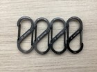 S-biner  Size 2 Niteize Black Double Gated Carabiner Clip  Stainless Steel All 4
