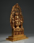 9 4  Old Tibet Pure Bronze Gold Shakyamuni Sakyamuni Amitabha Buddha Statue