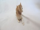 Vintage Porcelain Unicorn White   Brown 5 1 2  Figurine