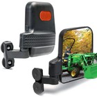 Pair Of Magnetic Tractor Side Mirror For Kubota Bx John Deere Crawler Lh Rh 