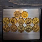 Lot Of 12 Coins 1 Kopek  unc  Soviet Union Ussr 1963 1970-1972  1985  1986   